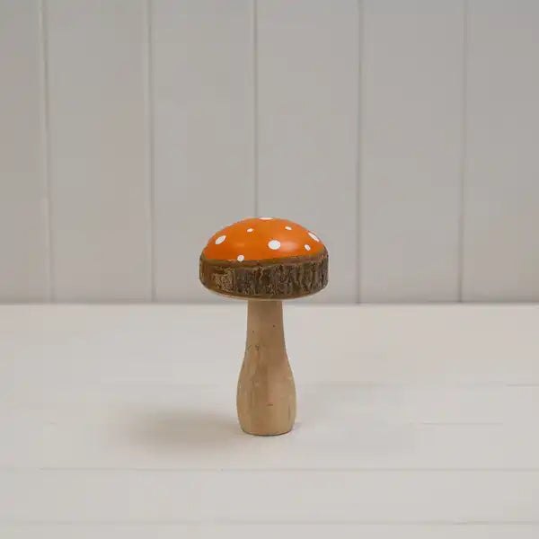 Orange Wooden Toadstool