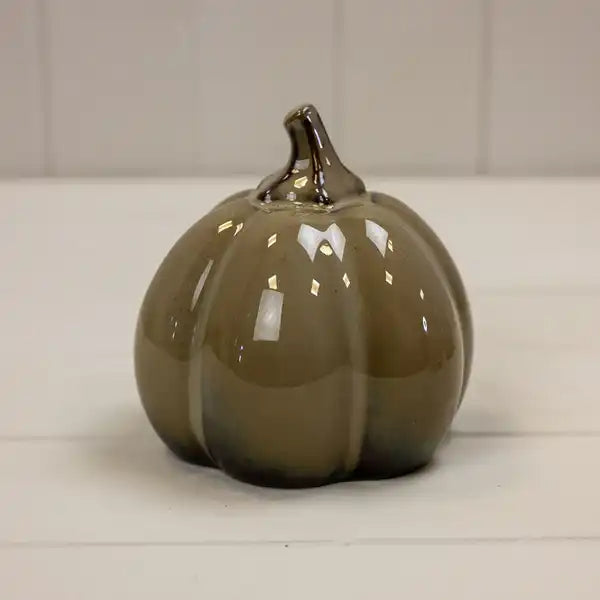 Caramel Ceramic Pumpkin L10xW10xH10cm  Weight-374g