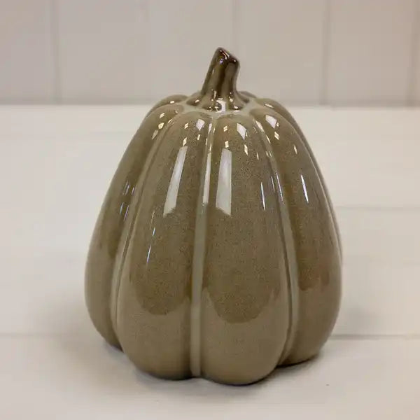 Caramel Ceramic Pumpkin L13.5xW13.5xH15cm  Weight-738g