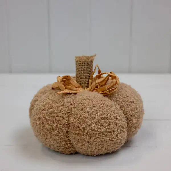 Caramel Fabric Pumpkin L14xW14xH11cm  Weight-81g