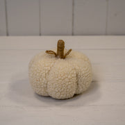 Cream Fabric Pumpkin L13xW13xH12cmÂ  Weight-81g