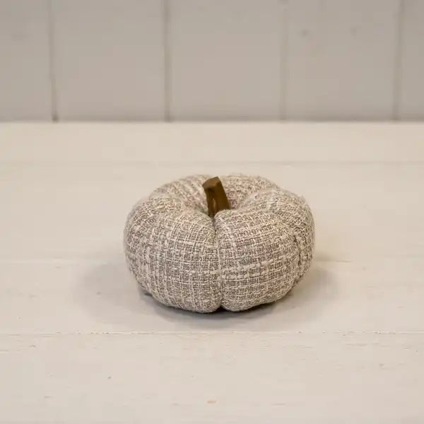 Grey Fabric Pumpkin