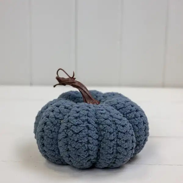 Grey Fabric Pumpkin L13xW13xH12cm  Weight-81g