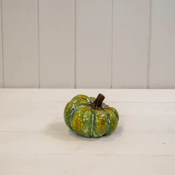 Large Wonky Vintage Style Pumpkin in Green