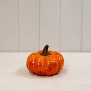 Medium Orange Ceramic Vintage Style Pumpkin