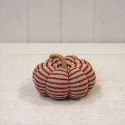 Red Striped Knitted Pumpkin