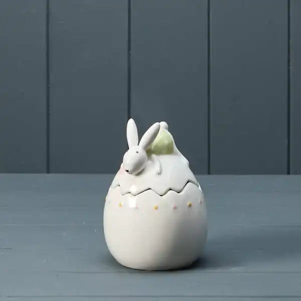 Ceramic Rabbit Storage Jar H13cm W9.5 D9.5