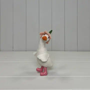 Felt Duck with flower hat 10x8x15cm  Weight-23g