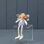 Grey Boucle style Fairy with Wings