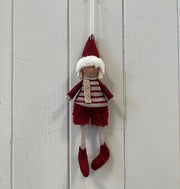 Hanging Red stripey Jumper Boy Doll