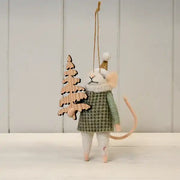 Hanging Felt Mouse L8xD7xH15cm