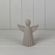 Sand Texture Effect Ceramic Angel Decoration L12.3xD5.6xH14cm  Weight-166g