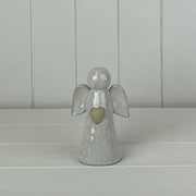 White Ceramic Angel Ornament L9xD6.5xH13.5cm  Weight-214g