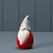 Ceramic gonk with starry hat 7.2x6.7x13.5cm