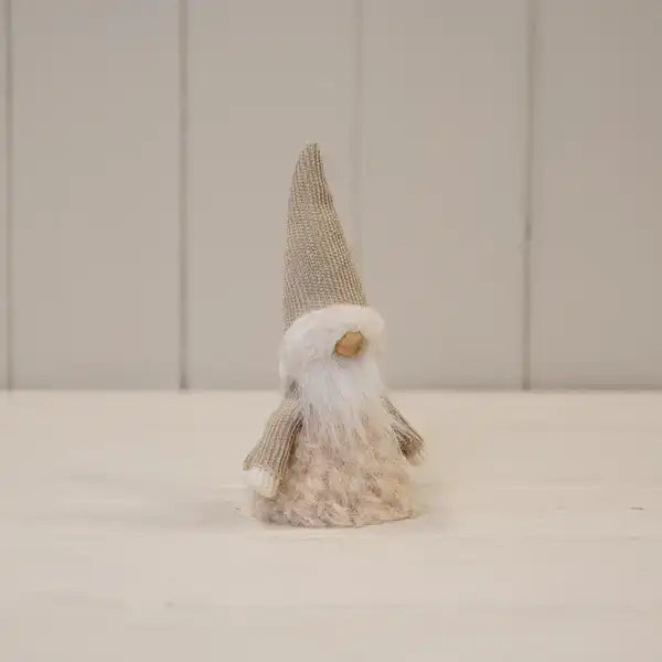 Cream Fabric Gonk with Fluffy Dress