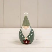 Dark Green/White Ceramic Gonk Decoration L6.2xD6.2xH12cm  Weight-106g