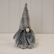 Fabric gonk with gold stripey hat (26cm) 12x8x26cm  Weight-292g