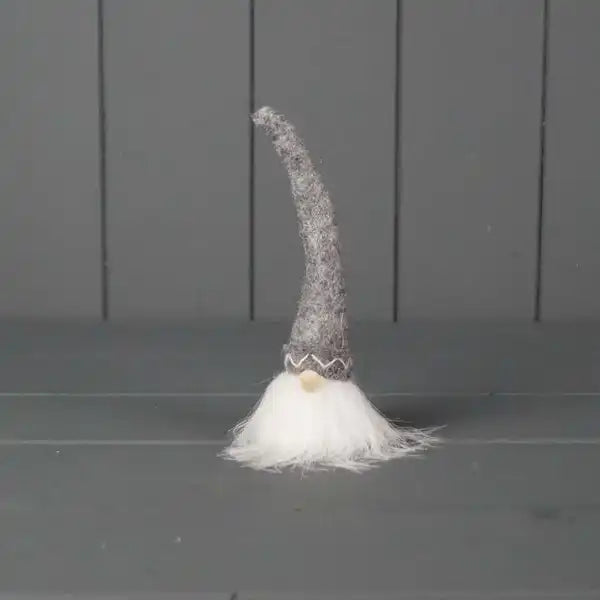 Fabric Gonk with Long Grey Hat (15cm)