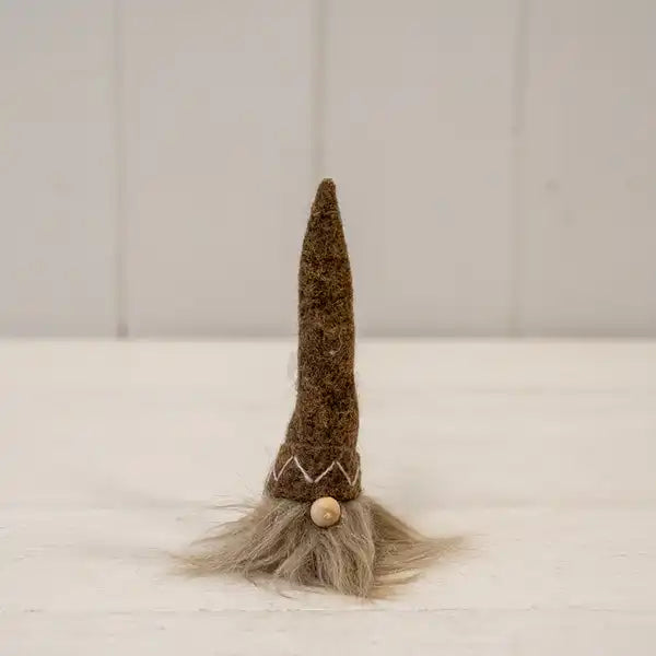 Fabric Gonk with Tall Brown Hat (11cm)