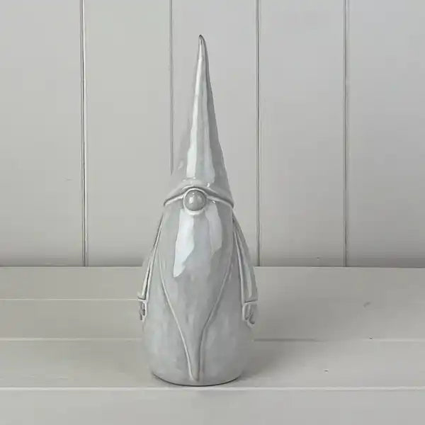 Glazed Ceramic Gonk Ornament with Textured Detail L8.5xD7.9xH25cm  Weight-516g