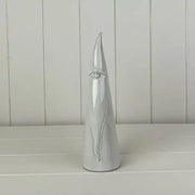 Glazed Ceramic Tall Gonk Ornament with Textured Detail L7xD7xH25cm  Weight-347g