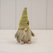 Green Fabric Gonk with Green Stripey Hat