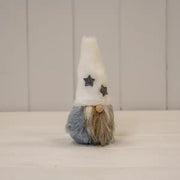 Grey Furry Fabric Gonk with White Hat and Star Detail