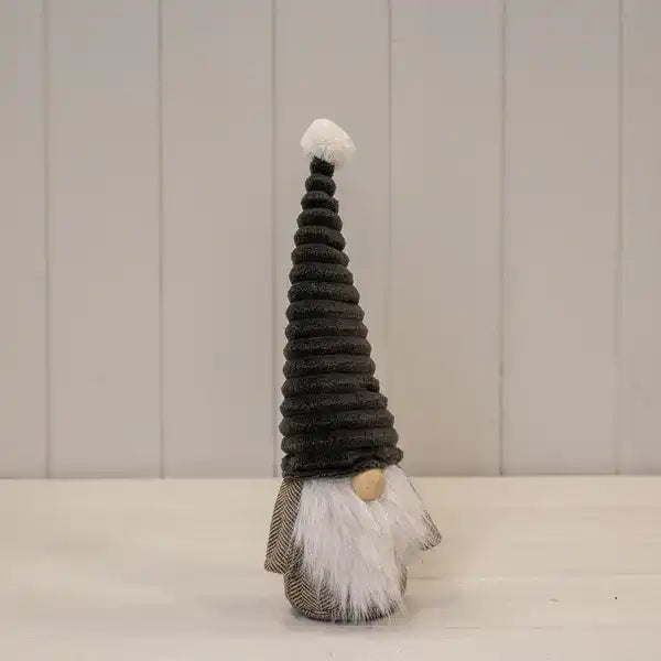 Grey Ribbed Hat Gonk