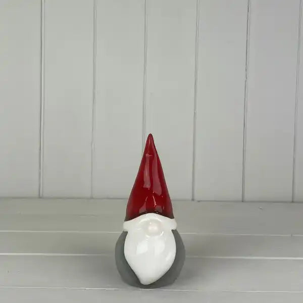 Grey/Red Ceramic Gonk 16cm