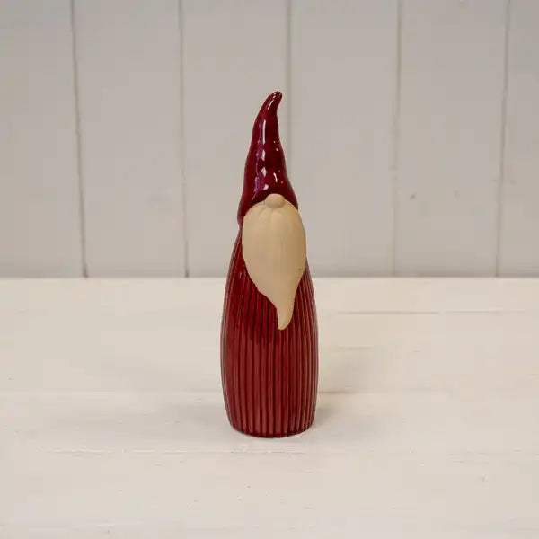 Large Ceramic Red Slim Gonk Ornament