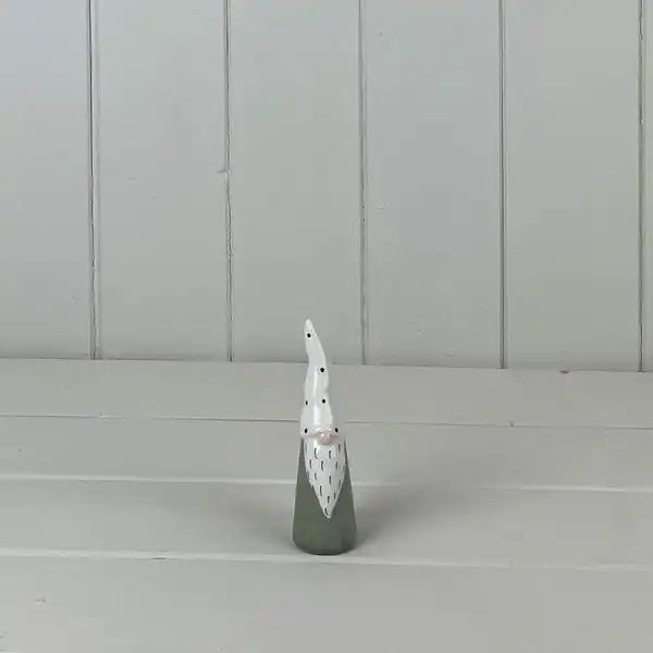 Light Green/White Ceramic Gonk Decoration L3.3xD3.3xH10.6cm  Weight-46g