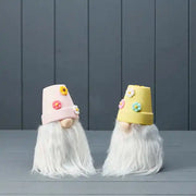 Mixed Pink and Yellow Gonks H18 W10 D10