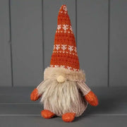 Orange and Beige Patterned Gonk