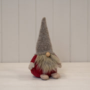 Red Woolly Gonk with Beige Beard