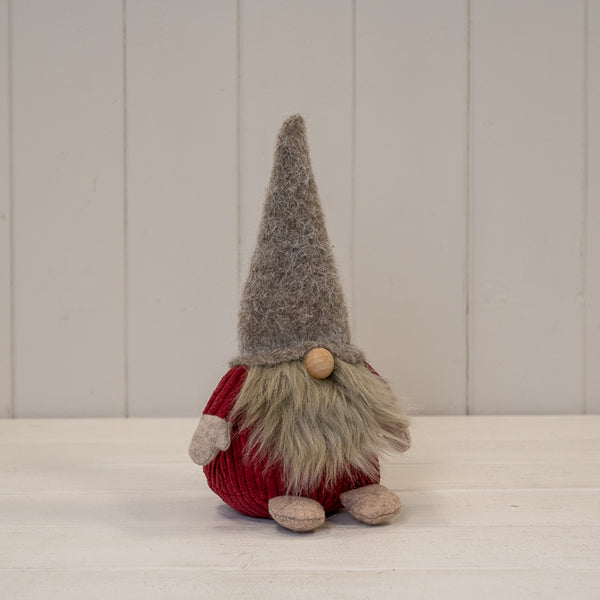 Red Woolly Gonk with Beige Beard