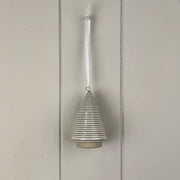 Glazed Ceramic Hanging Tree Decoration with Textured Detail L5xD5xH8.5cm  Weight-54g