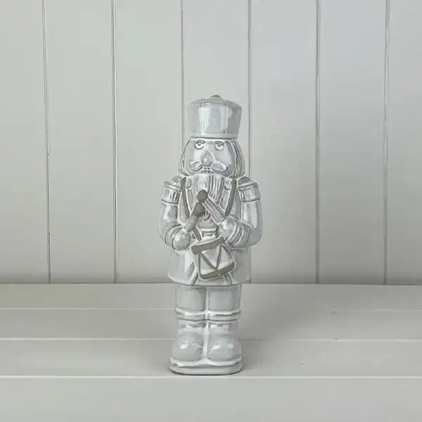 Glazed Ceramic Nutcracker Ornament With Textured Detail L10xD8.5xH25.5cm  Weight-742g