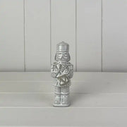Glazed Ceramic Nutcracker Ornament With Textured Detail L5.5xD4.5xH15cm Weight-229g
