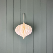 Hanging Handmade Antique White Teardrop Paper Decoration