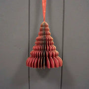 Hanging Handmade Burgundy Tree Paper Decoration