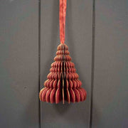 Hanging Handmade Burgundy Tree Paper Decoration