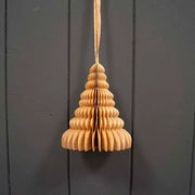 Hanging Handmade Gold Tree Paper Decoration