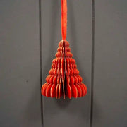 Hanging Handmade Red Tree Paper Decoration