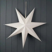 Hanging Handmade White Paper Star