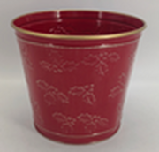 15cm Christmas Holly Pot