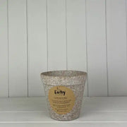 Earthy Oatmeal Chaff Flower Pot 11x9.5cm Weight-1540g