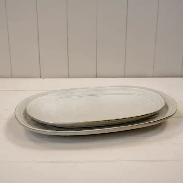 Satchville Stoneware Medium Oval Plate