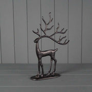 Black Metal Reindeer L21xW6.5xH33cm