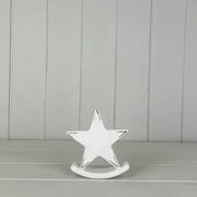 Ceramic Star deco  W11.4 D3 H11.4cm  Weight-110g