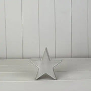 Glazed Ceramic Star Ornament with Textured Detail L13xD4xH12.1cm  Weight-223g